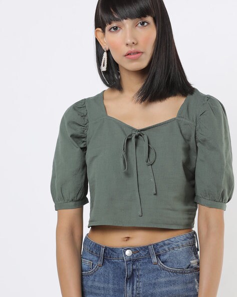 Buy Green Tops for Women by ONLY Online