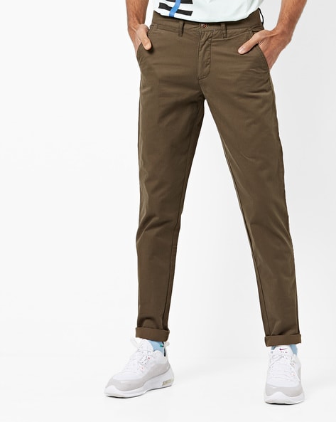 Buy Military Green Trousers & Pants for Men by AJIO Online | Ajio.com