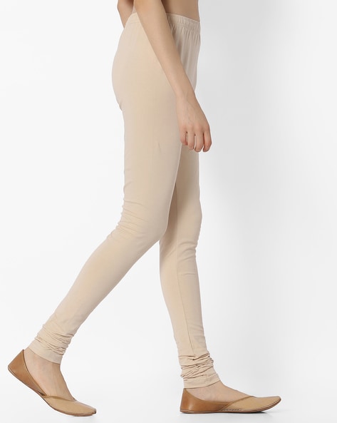 Buy Cream Leggings for Women by LYRA Online | Ajio.com