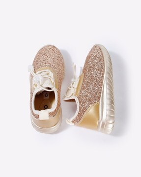 glitter lace up sneakers