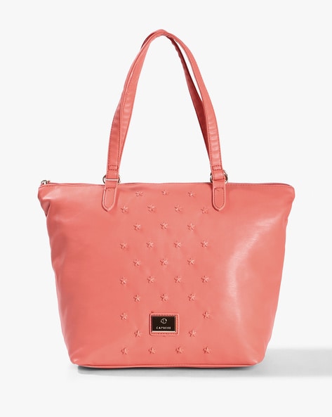 caprese peach handbag