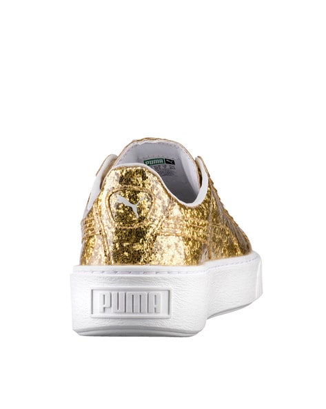 Puma gold glitter clearance shoes