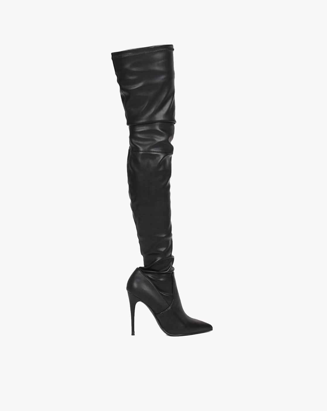 steve madden leather thigh high boots