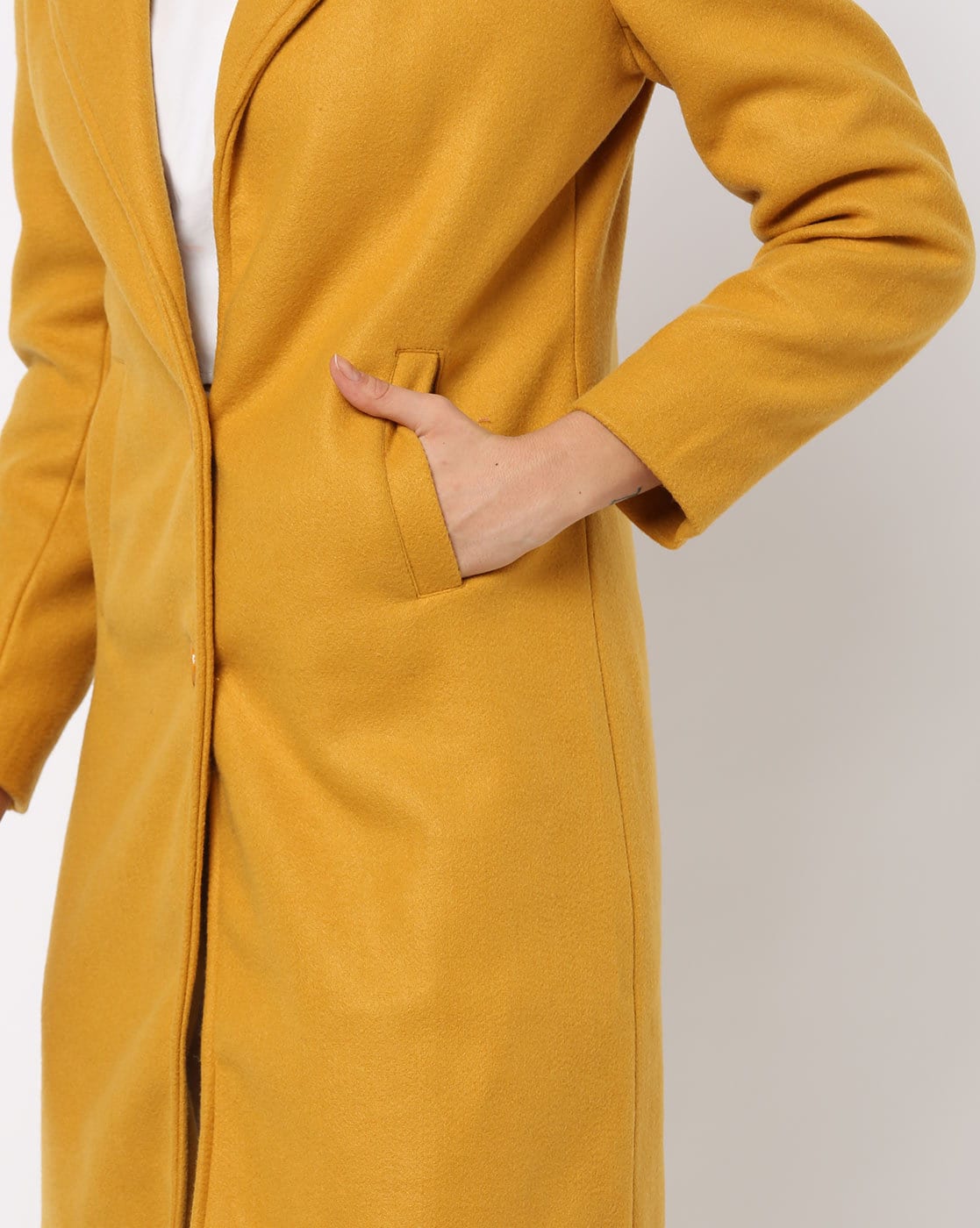 Mustard coloured 2024 ladies coats