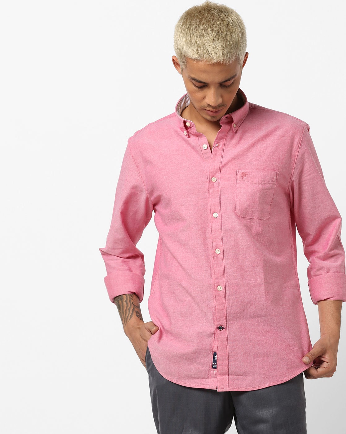 Buy Pink Shirts for Men by NETPLAY ...