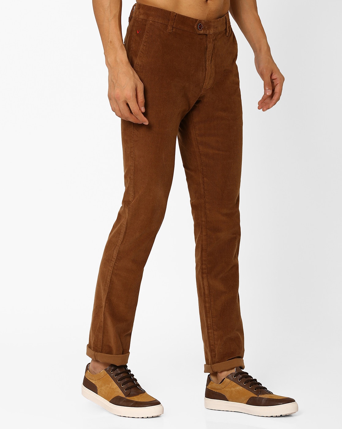 Buy Wills Lifestyle Men Beige Solid Formal Trousers  Trousers for Men  1878237  Myntra