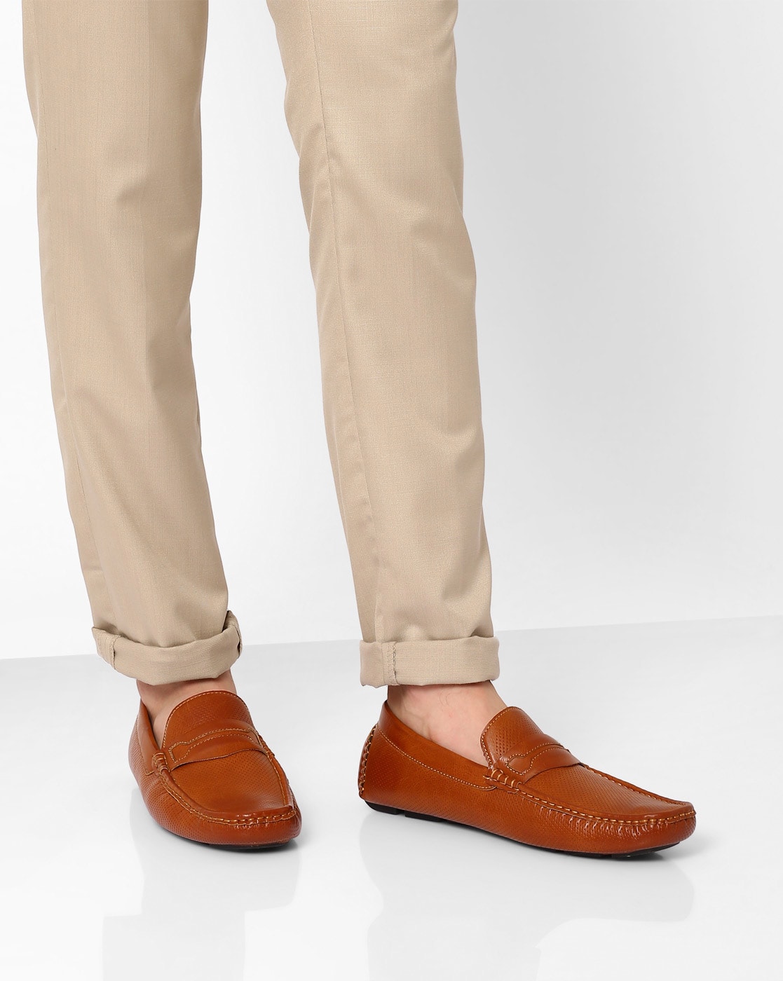 Buy Tan Formal Shoes for Men by Spunk 