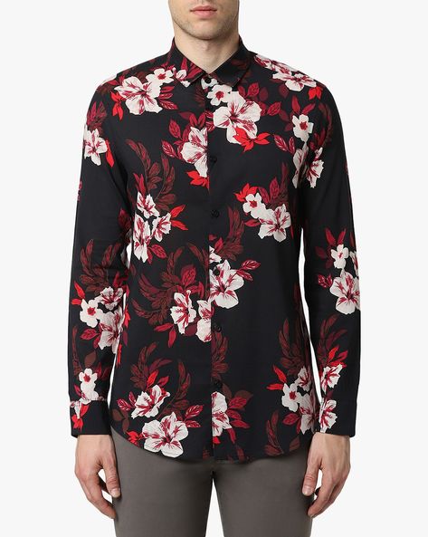 armani floral shirt