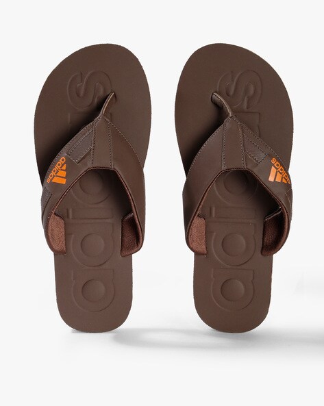 adidas brown slippers