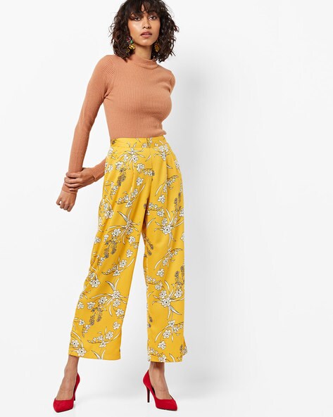 Buy Yellow Trousers Pants for Women by AJIO Online Ajio