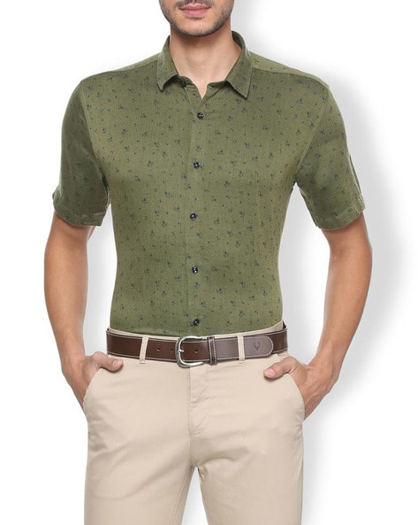 Buy Olive Green Shirts for Men by VAN 