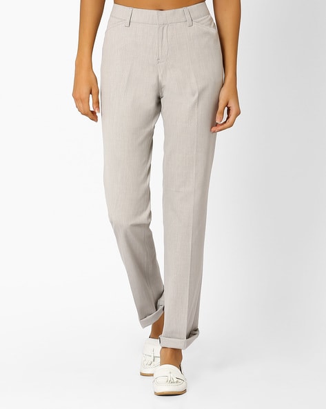 Buy Light Grey Trousers & Pants for Women by Annabelle by Pantaloons Online  | Ajio.com