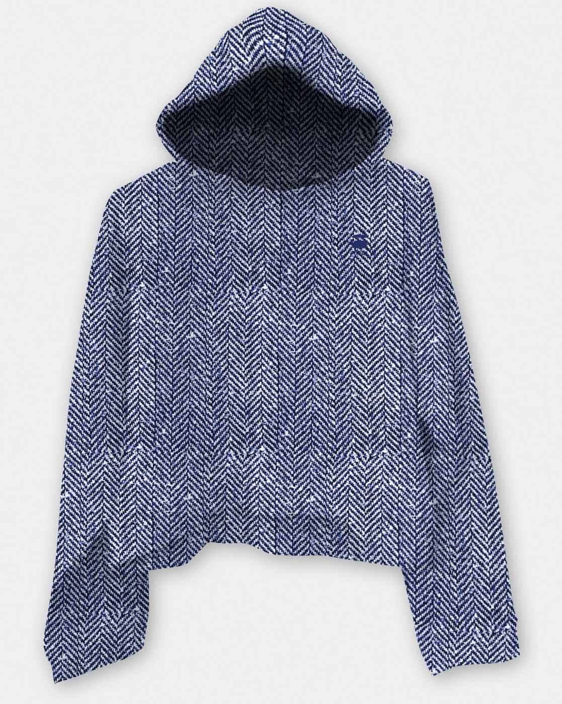 raw blue hoodie