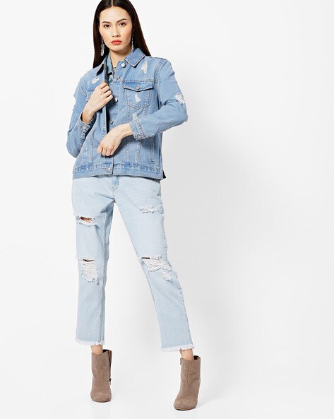 Trendy Long Denim Trench Casual Ripped Tassels Jacket – The Boss Lady  Boutique