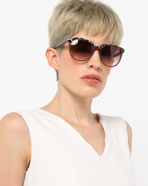 Buy Mac V Square Shape Women Sunglasses 100% UV Protected with Green  Gardient Lens with half Metal Frame Material. Signature Collection at  Amazon.in