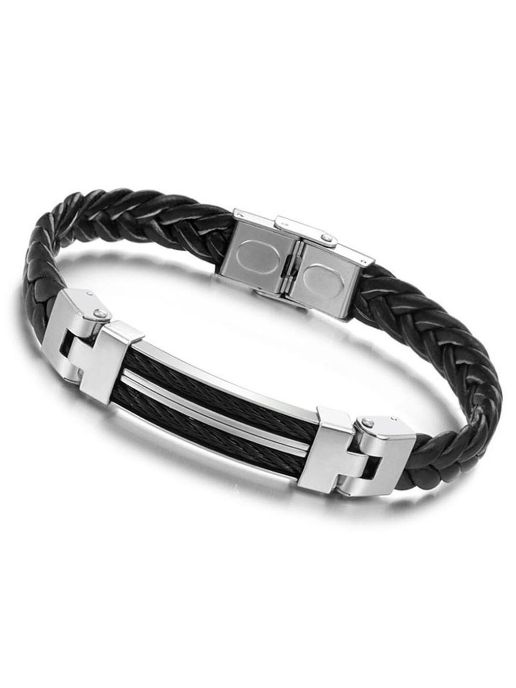 Black Bracelets Bangles For Women By Jewels Galaxy Online Bangles For Women By Jewels Galaxy