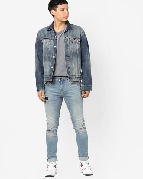 Skuller Super Slim Lightly Washed Jeans (Image - 3)