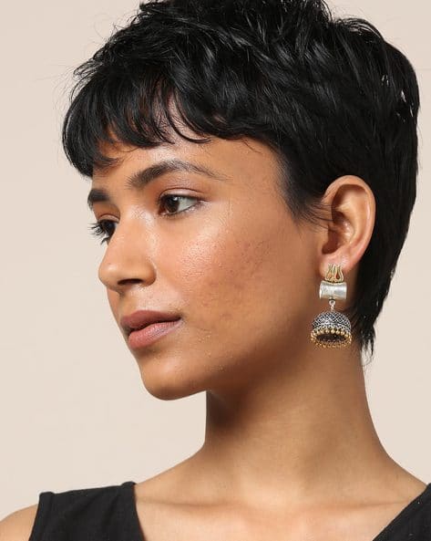 Buy Silver Earrings for Women by Indie Picks Online