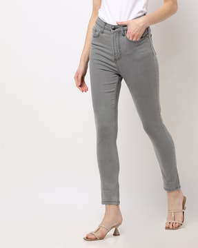 grey colour jeans for girls