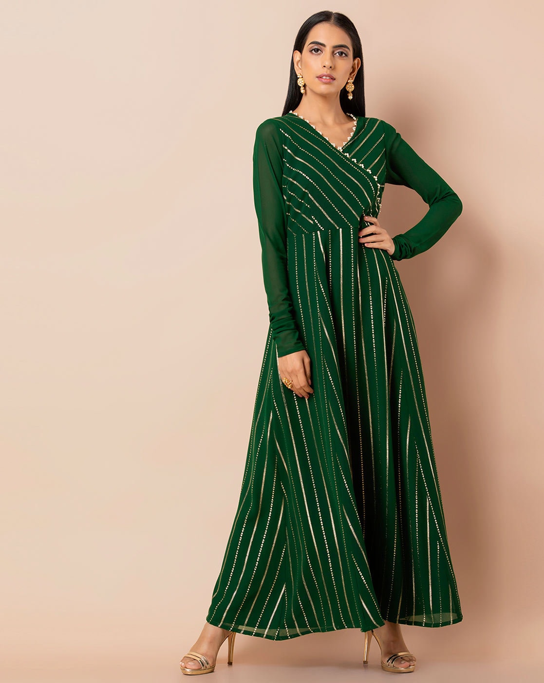 Saachi Party Wear 10am Bell Sleeves Kurti at Rs 681 in Ahmedabad | ID:  17238349373