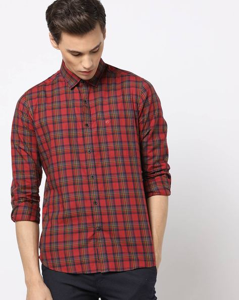 Buy Camel Red and Black Checks Combo Shirt and Trouser Set Cotton Pant  Fabric for Best Price, Reviews, Free Shipping