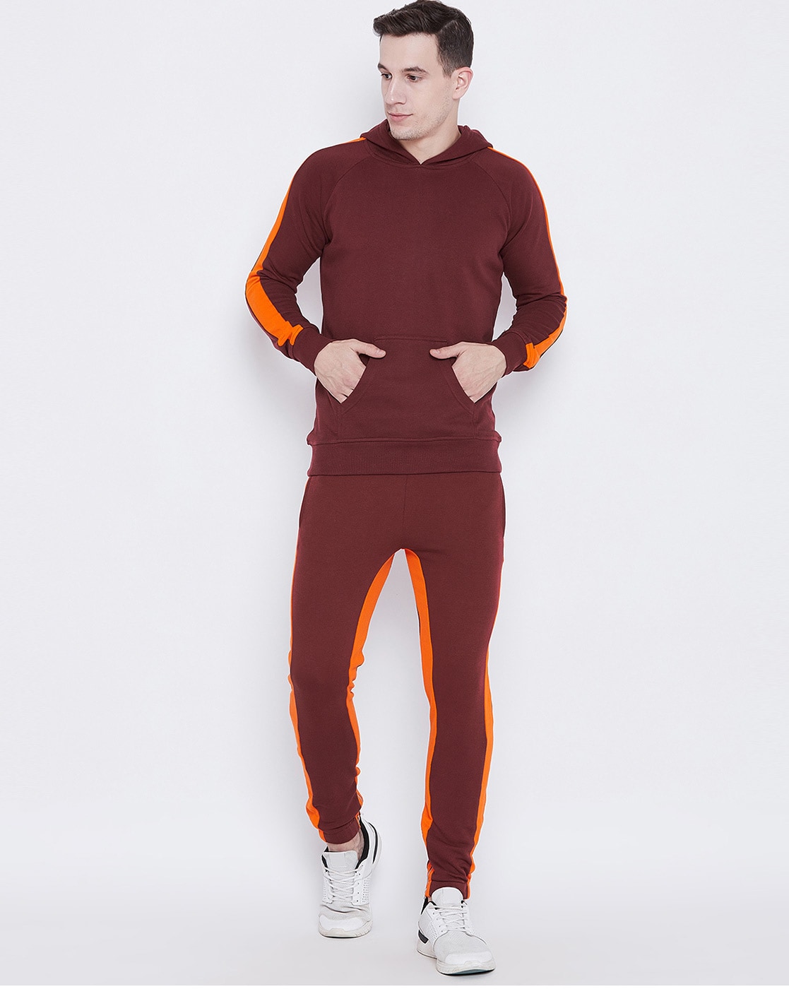 maroon tracksuit