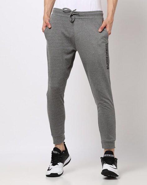 drawstring grey joggers