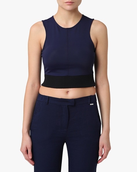 Buy Blue Tops for Women by ARMANI EXCHANGE Online Ajio