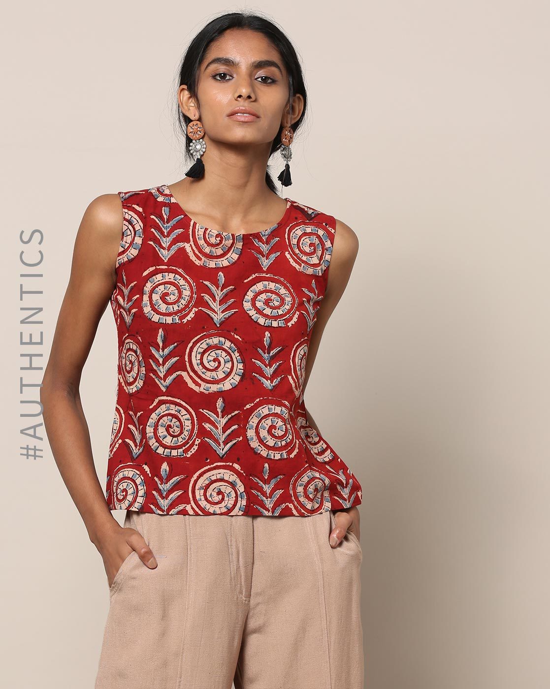 Buy Red Shirts, Tops & Tunic for Women by Indie Picks | Ajio.com