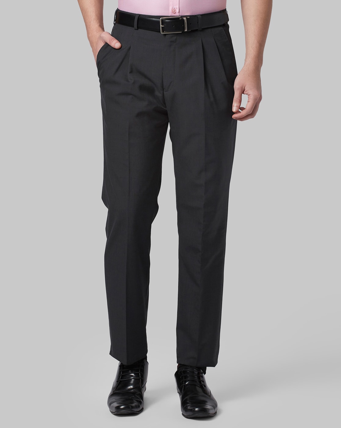 Buy Park Avenue Men's Smart Fit Casual Pants (PMTX07265-B3_Medium Blue at  Amazon.in