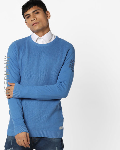 Buy Blue Online Tom for Tailor Men & by Sweaters Cardigans