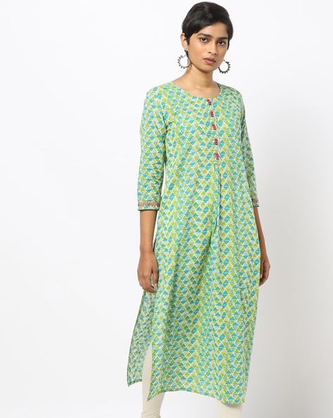 Buy Green Kurtis & Tunics for Women by KIPEK Online | Ajio.com