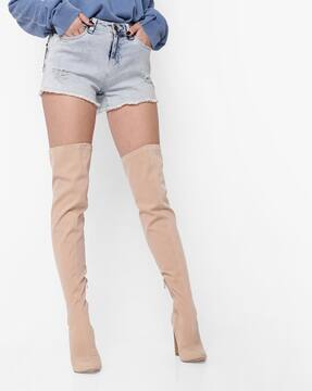 thigh high boots myntra