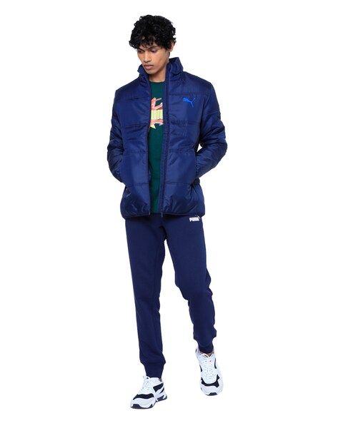 puma blue puffer jacket