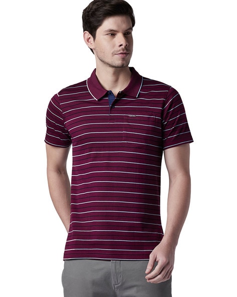 dark purple polo t shirt