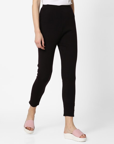 Knitted Pants with Buttoned Hems Price in India