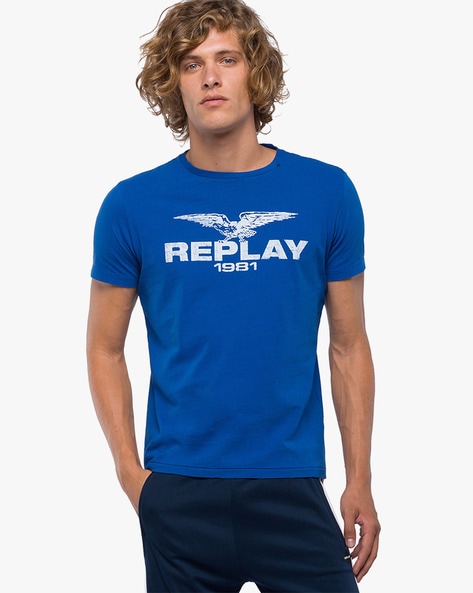 by Men Online Buy REPLAY Blue for Tshirts