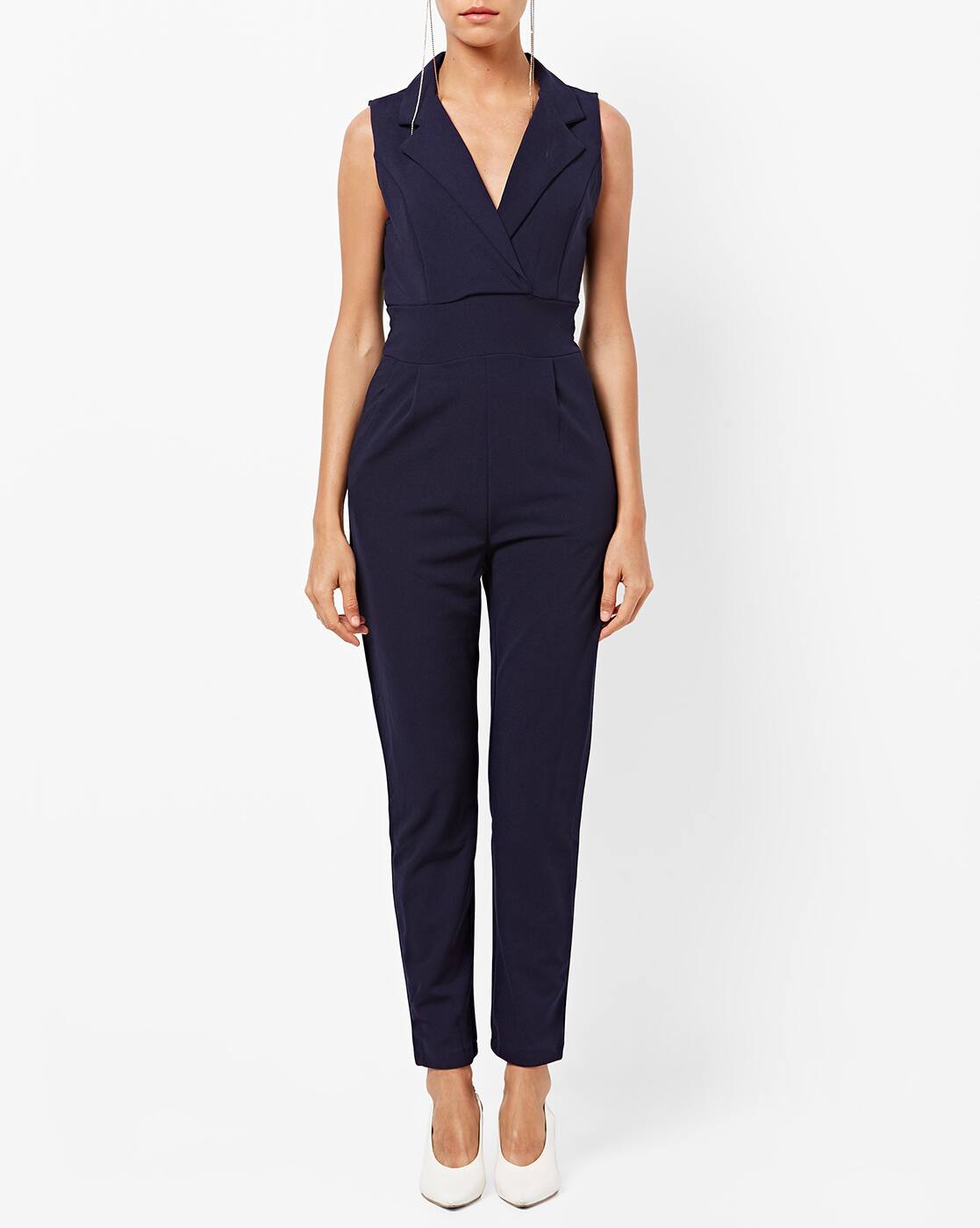 mela london navy jumpsuit
