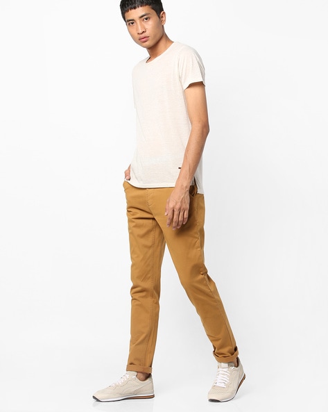Buy White Trousers & Pants for Men by Ramraj Cotton Online | Ajio.com