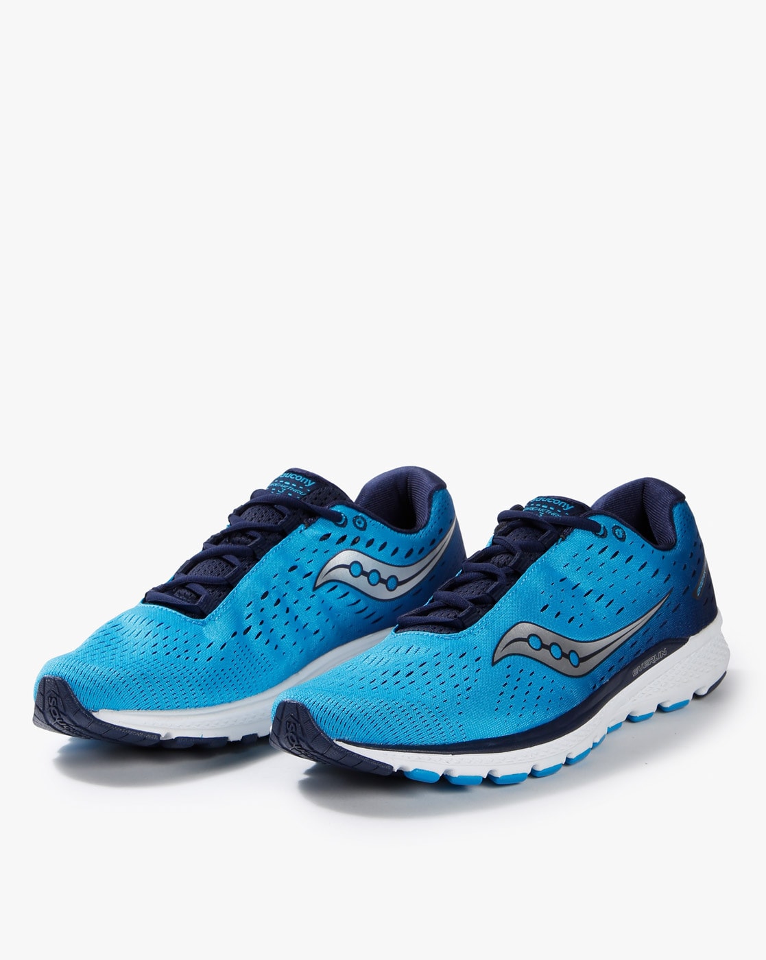 saucony blue running shoes