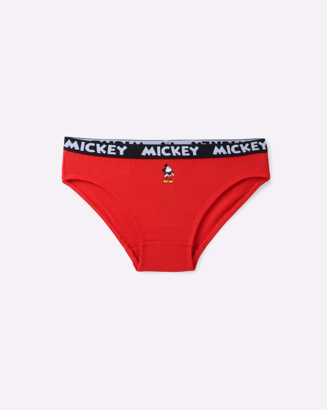 Mickey Mouse Boys' Briefs 3 Pack Red Mid