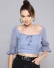 Buy Blue Tops for Women by Besiva Online