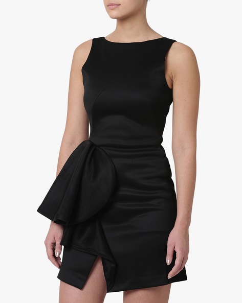 Cinq à sept waverly satin overlay bodycon outlet dress