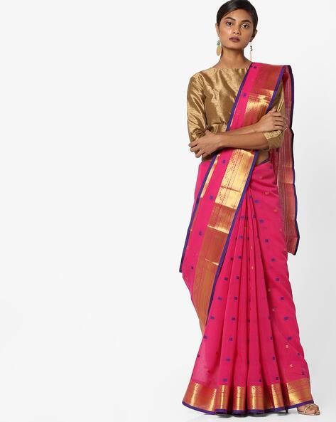 Buy Pink Sarees For Women By Era Online Ajio Com