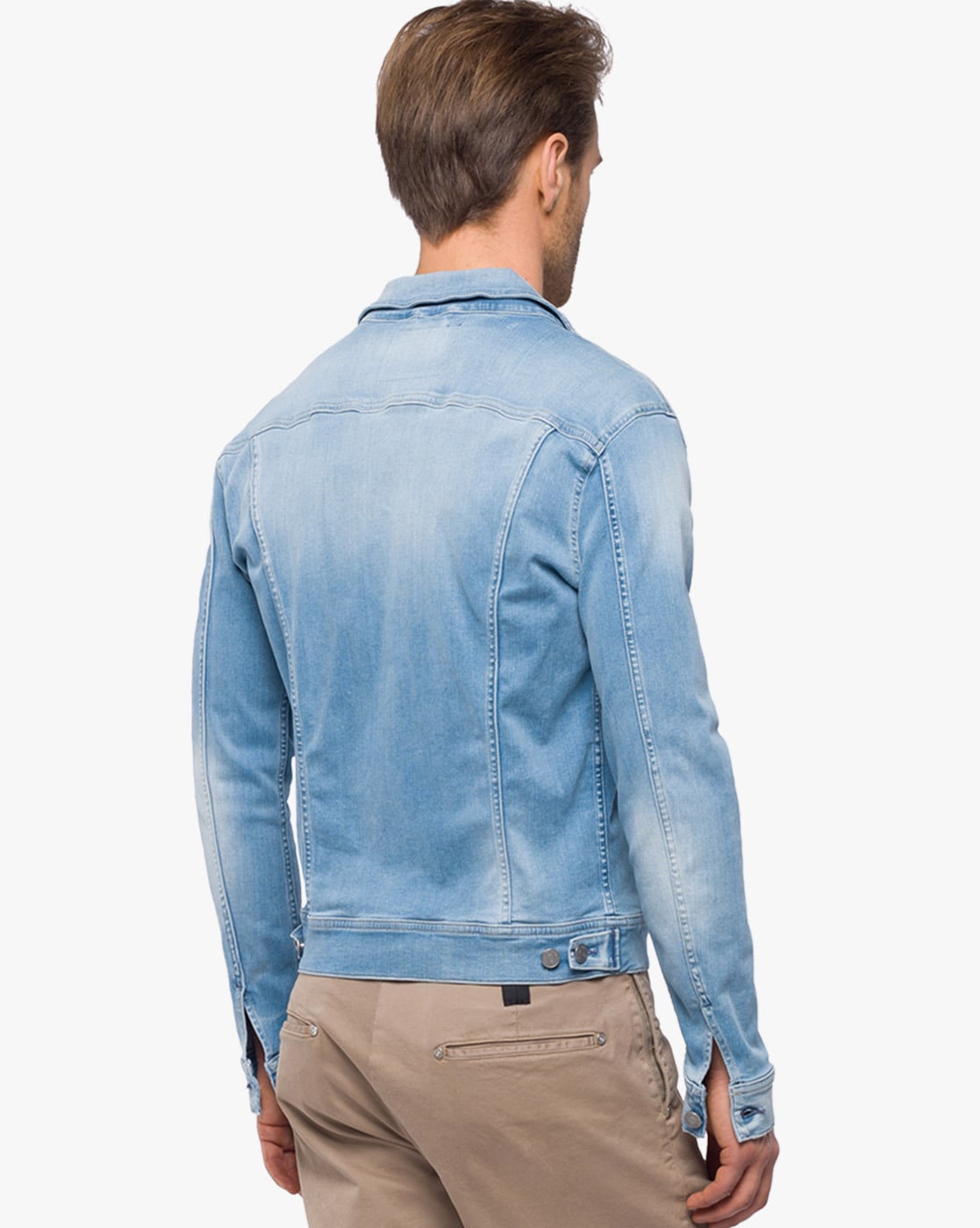 Replay Vintage 5 Year Wash Denim Jacket Medium Blue at CareOfCarl.com