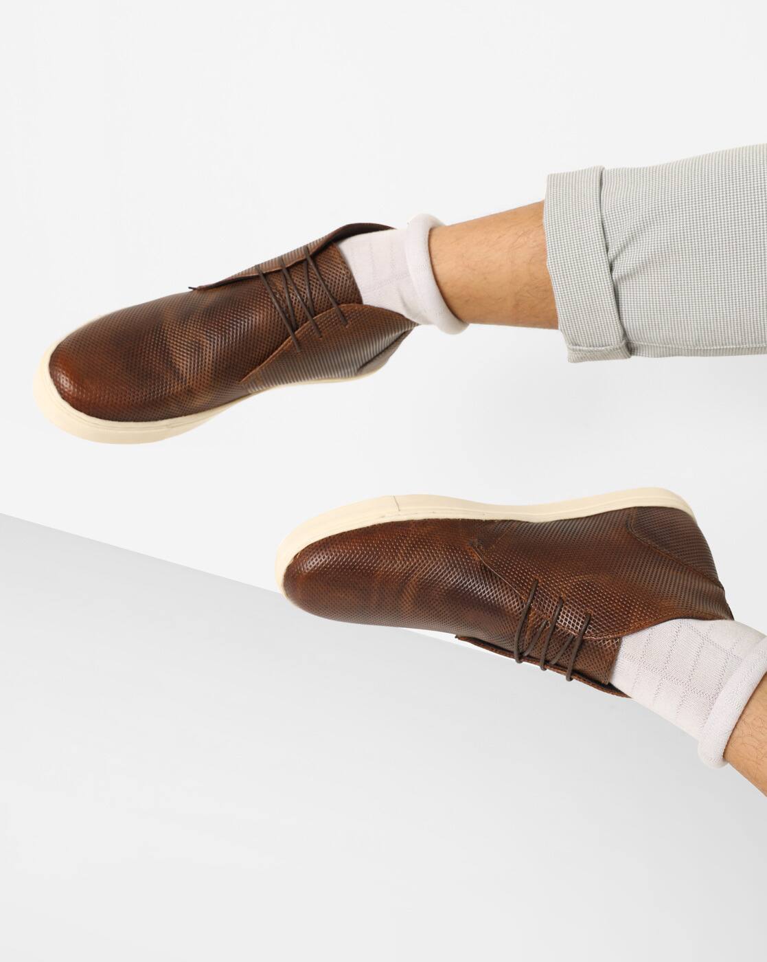 red tape men's leather chukka boots