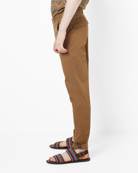 Buy Khaki Trousers & Pants for Men by AJIO Online