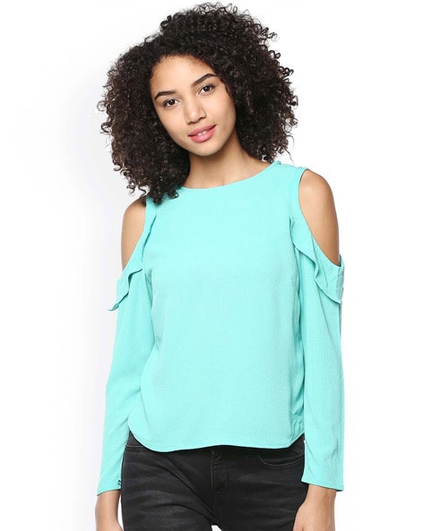 Buy Blue Tops for Women by HARPA Online
