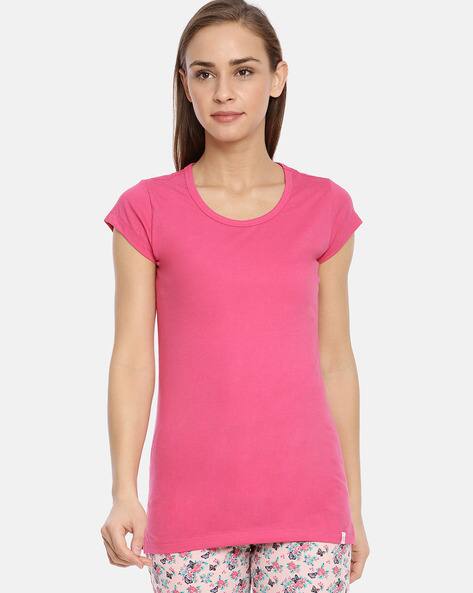 Buy Pink Tops Tshirts for Women by Macrowoman W-series Online