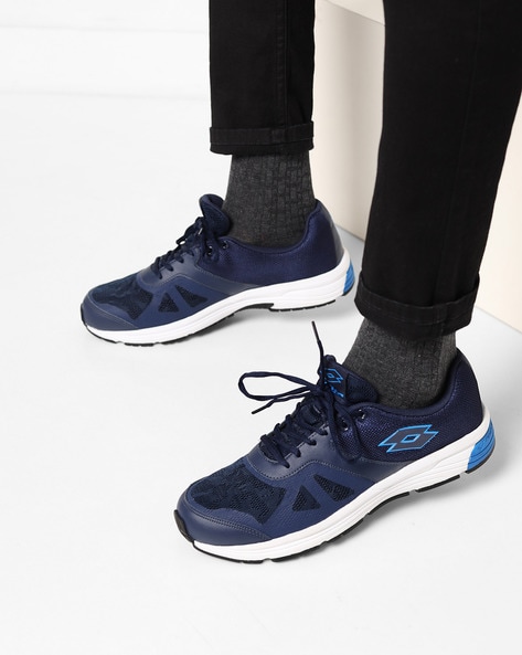 Navy Blue Sports Shoes for Men by LOTTO 